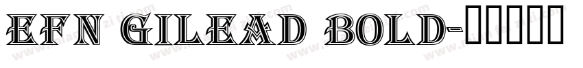 EFN Gilead Bold字体转换